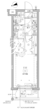 クレイシアIDZ祐天寺2 305 間取り図