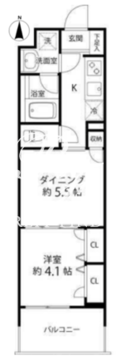 デュオステージ白金高輪 101 間取り図