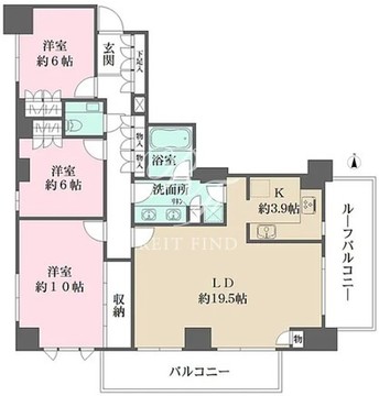 スタイルハウス西麻布 501 間取り図