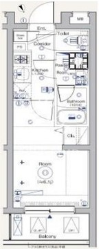 シーフォルム戸越公園2 208 間取り図