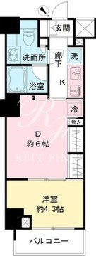 ＩＢＩＳ市ヶ谷 405 間取り図