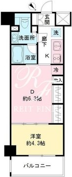 ＩＢＩＳ市ヶ谷 203 間取り図
