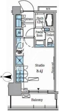 パークアクシス木場 1006 間取り図