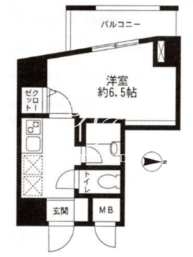 レジディア東品川 1102 間取り図