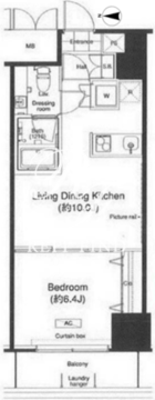 グランハイツ高田馬場 1324 間取り図