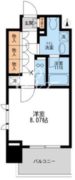 アーデン清澄白河 501 間取り図