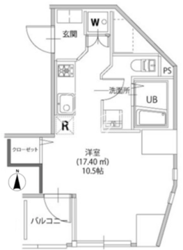 アリカ文京本郷 302 間取り図