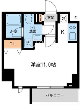 プライムアーバン住吉2 506 間取り図