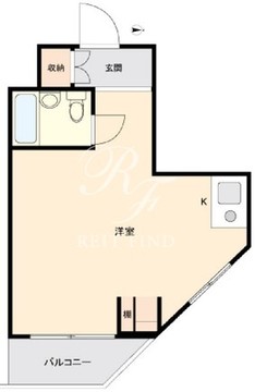 ワンルーフフラット西早稲田 501 間取り図