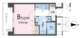 ガレリア東新宿 203 間取り図
