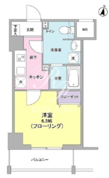 メゾン・ド・クロシェット 603 間取り図