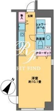 カスタリア水天宮 707 間取り図