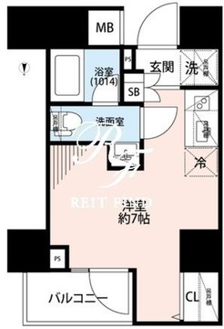 プレール・ドゥーク戸越銀座通り 501 間取り図