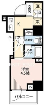 プレール・ドゥーク戸越銀座通り 306 間取り図