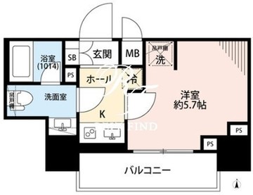 プレール・ドゥーク戸越銀座通り 1202 間取り図