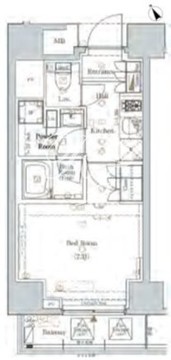 ログ新川 403 間取り図