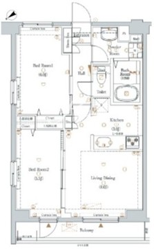 ログ銀座東 1002 間取り図