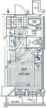 ガリシア錦糸町ステーションフロント 302 間取り図