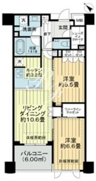 ザ・ライオンズ池袋 203 間取り図