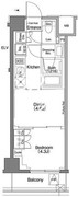 ザ・パークハビオSOHO祐天寺 605 間取り図