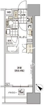パークハビオ武蔵小山 703 間取り図