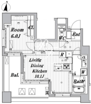 メイクスデザイン両国 S-1103 間取り図