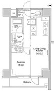 ザ・パークハビオ中野富士見町ガーデン 610 間取り図