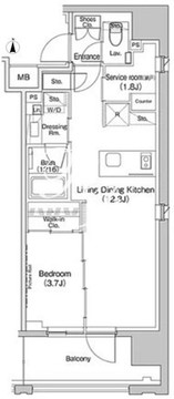 ザ・パークハビオ上北沢 707 間取り図
