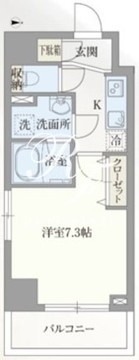 ライトテラス赤羽 402 間取り図