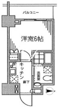 カスタリア門前仲町2 709 間取り図
