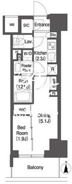 コンフォリア東新宿 312 間取り図