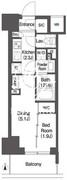 コンフォリア東新宿 613 間取り図