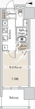 ブレス亀戸 709 間取り図