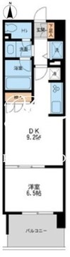 レジディア南千住 206 間取り図