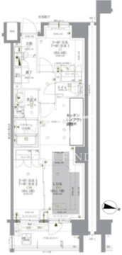 ドゥーエ早稲田 306 間取り図
