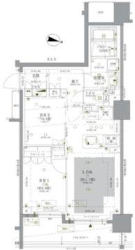 ドゥーエ早稲田 503 間取り図