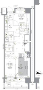 ドゥーエ早稲田 806 間取り図