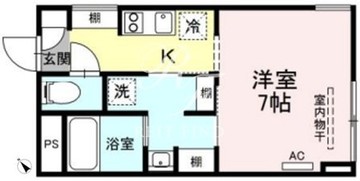 グランテージ西小山 202 間取り図