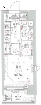 クレイシア品川戸越 303 間取り図