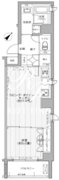バウヒニア赤坂 302 間取り図