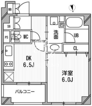 クリオ三田ラ・モード 807 間取り図