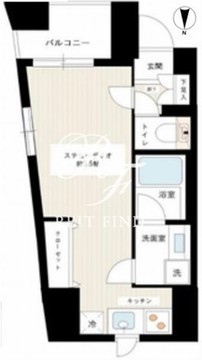 カスタリア新宿御苑 502 間取り図