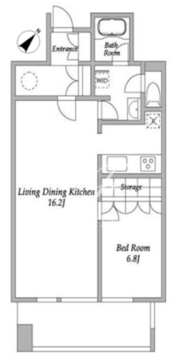 渋谷プロパティータワー 1402 間取り図