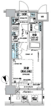 レジディア蒲田5 304 間取り図