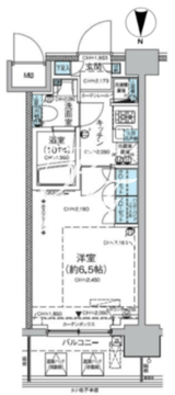 レジディア蒲田5 303 間取り図
