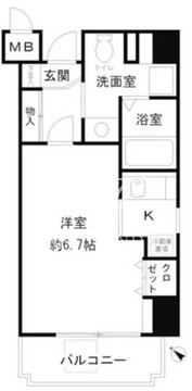 レジディア目黒 501 間取り図