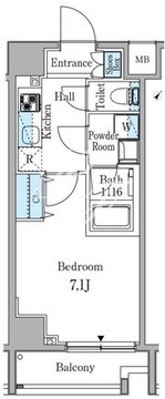 リオプラド赤坂 302 間取り図