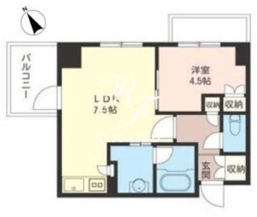 オーキッドレジデンス品川 612 間取り図