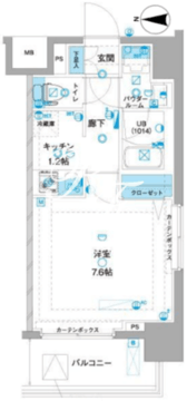 ジェノヴィア両国2グリーンヴェール 701 間取り図