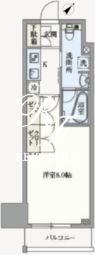 アジールコート汐浜キャナル 704 間取り図